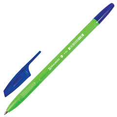 Ручка шариковая BRAUBERG &laquo;X-333&raquo; NEON SOLID, СИНЯЯ, корпус ассорти, узел 0,7 мм, линия письма 0,35 мм, 142831