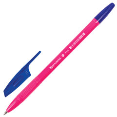 Ручка шариковая BRAUBERG &laquo;X-333&raquo; NEON SOLID, СИНЯЯ, корпус ассорти, узел 0,7 мм, линия письма 0,35 мм, 142831