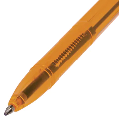 Ручка шариковая BRAUBERG &laquo;X-333&raquo; AMBER, СИНЯЯ, корпус тонированный оранжевый, узел 0,7 мм, линия письма 0,35 мм, 142832
