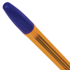 Ручка шариковая BRAUBERG &laquo;X-333&raquo; AMBER, СИНЯЯ, корпус тонированный оранжевый, узел 0,7 мм, линия письма 0,35 мм, 142832