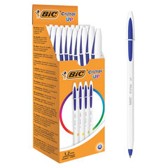 Ручка шариковая BIC &laquo;Cristal UP&raquo;, СИНЯЯ, корпус белый, узел 1,2 мм, линия письма 0,35 мм, 949879