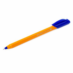 Ручка шариковая масляная BRAUBERG &laquo;Extra Glide Orange&raquo;, СИНЯЯ, трехгранная, узел 0,7 мм, линия письма 0,35 мм, 142925