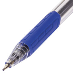 Ручка шариковая масляная автоматическая BRAUBERG &laquo;Extra Glide R-Grip&raquo;, СИНЯЯ, узел 0,7 мм, линия письма 0,35 мм, 142930