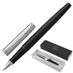 Ручка перьевая PARKER &laquo;Jotter Bond Street Black CT&raquo;, черный, детали нержавеющая сталь, синяя, 2030947