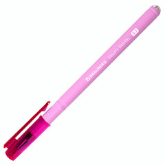 Ручка шариковая масляная BRAUBERG &laquo;FRUITY Pastel&raquo;, СИНЯЯ, soft-touch, узел 0,7 мм, линия письма 0,35 мм, 142958