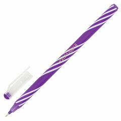 Ручка шариковая масляная ЮНЛАНДИЯ &laquo;CANDY&raquo;, СИНЯЯ, корпус ассорти, узел 0,6 мм, линия письма 0,3 мм, 143019