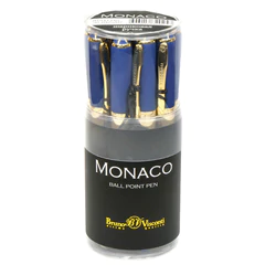 Ручка шариковая BRUNO VISCONTI Monaco, темно-синий корпус, узел 0,5 мм, линия 0,3 мм, синяя, 20-0125/<wbr/>07