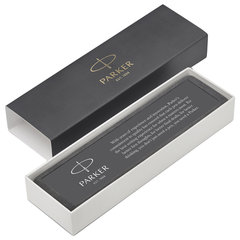Ручка шариковая PARKER &laquo;Jotter XL&raquo;, УТОЛЩЕННЫЙ корпус, черный матовый лак, детали из нержавеющей стали, синяя, 2068358