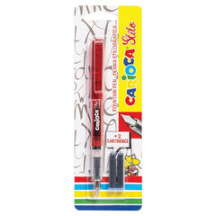 Ручка перьевая CARIOCA &laquo;Stilo&raquo;, иридиевое перо, 2 сменных картриджа, корпус ассорти, Италия, 42303