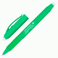 Ручка стираемая гелевая с грипом BRAUBERG &laquo;SOFT&SILK FRUITY&raquo;, СИНЯЯ, корпус ассорти, узел 0,7 мм, 143254