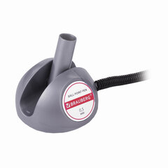 Ручка шариковая настольная BRAUBERG &laquo;Counter Pen&raquo;, СИНЯЯ, пружинка, корпус серебристый, 0,5 мм, 143258