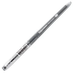 Ручка гелевая BRAUBERG DIAMOND, ЧЕРНАЯ, игольчатый узел 0,5 мм, линия письма 0,25 мм, 143379