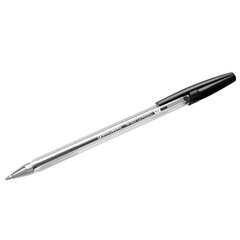 Ручка шариковая BRAUBERG &laquo;M-500 CLASSIC&raquo;, ЧЕРНАЯ, корпус прозрачный, узел 0,7 мм, линия письма 0,35 мм, 143445