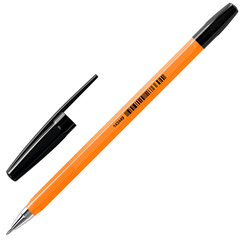 Ручка шариковая BRAUBERG &laquo;M-500 ORANGE&raquo;, ЧЕРНАЯ, корпус оранжевый, узел 0,7 мм, линия письма 0,35 мм, 143449