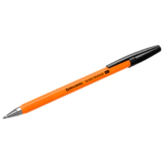 Ручка шариковая BRAUBERG &laquo;M-500 ORANGE&raquo;, ЧЕРНАЯ, корпус оранжевый, узел 0,7 мм, линия письма 0,35 мм, 143449