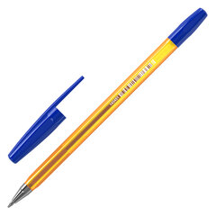 Ручка шариковая BRAUBERG &laquo;M-500 ORANGE TONE&raquo;, СИНЯЯ, корпус тонированный оранжевый, узел 0,7 мм, линия письма 0,35 мм, 143451