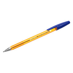 Ручка шариковая BRAUBERG &laquo;M-500 ORANGE TONE&raquo;, СИНЯЯ, корпус тонированный оранжевый, узел 0,7 мм, линия письма 0,35 мм, 143451