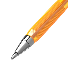 Ручка шариковая BRAUBERG &laquo;M-500 ORANGE TONE&raquo;, СИНЯЯ, корпус тонированный оранжевый, узел 0,7 мм, линия письма 0,35 мм, 143451