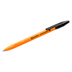 Ручка шариковая BRAUBERG &laquo;ULTRA ORANGE&raquo;, ЧЕРНАЯ, узел 0,7 мм, чернила ГЕРМАНИЯ, наконечник ШВЕЙЦАРИЯ, 143563