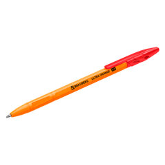 Ручка шариковая BRAUBERG &laquo;ULTRA ORANGE&raquo;, КРАСНАЯ, узел 0,7 мм, чернила ГЕРМАНИЯ, наконечник ШВЕЙЦАРИЯ, 143564