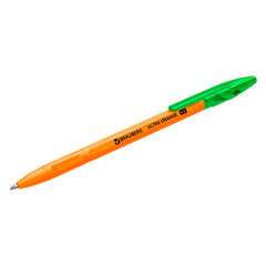 Ручка шариковая BRAUBERG &laquo;ULTRA ORANGE&raquo;, ЗЕЛЕНАЯ, узел 0,7 мм, чернила ГЕРМАНИЯ, наконечник ШВЕЙЦАРИЯ, 143565
