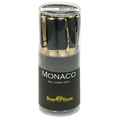 Ручка шариковая BRUNO VISCONTI &laquo;Monaco&raquo;, черный корпус, узел 0,5 мм, линия письма 0,3 мм, синяя, 20-0125/<wbr/>01