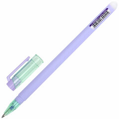 Ручка стираемая гелевая ЮНЛАНДИЯ &laquo;Лимонад&raquo;, СИНЯЯ, прорезиненный корпус ассорти, узел 0,5 мм, линия письма 0,35 мм, 143654