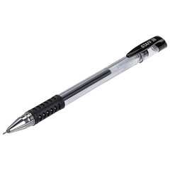 Ручка гелевая с грипом STAFF &laquo;Basic Needle&raquo; GP-679, ЧЕРНАЯ, игольчатый узел 0,5 мм, линия письма 0,35 мм, 143679