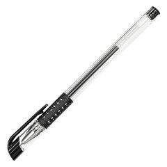 Ручка гелевая с грипом STAFF &laquo;Basic Needle&raquo; GP-679, ЧЕРНАЯ, игольчатый узел 0,5 мм, линия письма 0,35 мм, 143679