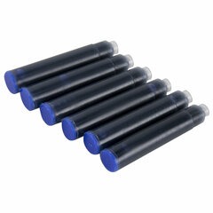 Картриджи чернильные СИНИЕ CENTROPEN, КОМПЛЕКТ 6 шт., 0019/<wbr/>6