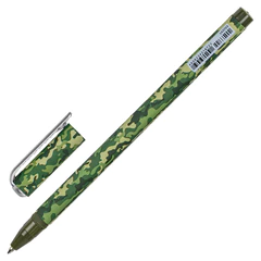 Ручка шариковая BRAUBERG SOFT TOUCH STICK &laquo;KHAKI&raquo;, СИНЯЯ, мягкое покрытие, узел 0,7 мм, 143703