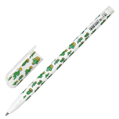 Ручка шариковая BRAUBERG SOFT TOUCH STICK &laquo;CACTUS&raquo;, СИНЯЯ, мягкое покрытие, узел 0,7 мм, 143707