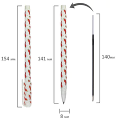 Ручка шариковая BRAUBERG SOFT TOUCH STICK &laquo;CHILI PEPPER&raquo;, СИНЯЯ, мягкое покрытие, узел 0,7 мм, 143708