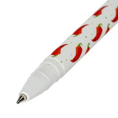Ручка шариковая BRAUBERG SOFT TOUCH STICK &laquo;CHILI PEPPER&raquo;, СИНЯЯ, мягкое покрытие, узел 0,7 мм, 143708