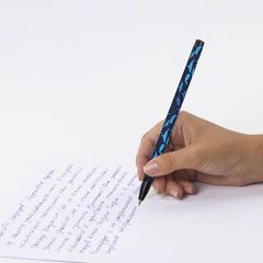 Ручка шариковая BRAUBERG SOFT TOUCH STICK &laquo;WHALE&raquo;, СИНЯЯ, мягкое покрытие, узел 0,7 мм, 143709