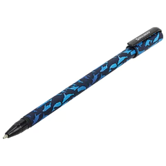 Ручка шариковая BRAUBERG SOFT TOUCH STICK &laquo;WHALE&raquo;, СИНЯЯ, мягкое покрытие, узел 0,7 мм, 143709