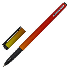 Ручка шариковая BRAUBERG SOFT TOUCH GRIP &laquo;GRADE NEON&raquo;, СИНЯЯ, мягкое покрытие, ассорти, узел 0,7 мм, 143710