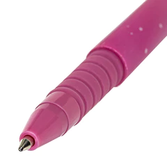 Ручка шариковая BRAUBERG SOFT TOUCH GRIP &laquo;STARS&raquo;, СИНЯЯ, мягкое покрытие, узел 0,7 мм, 143715