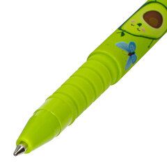 Ручка шариковая BRAUBERG SOFT TOUCH GRIP &laquo;AVOCADO&raquo;, СИНЯЯ, мягкое покрытие, узел 0,7 мм, 143716