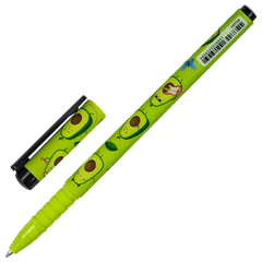 Ручка шариковая BRAUBERG SOFT TOUCH GRIP &laquo;AVOCADO&raquo;, СИНЯЯ, мягкое покрытие, узел 0,7 мм, 143716