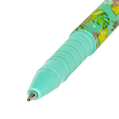 Ручка шариковая BRAUBERG SOFT TOUCH GRIP &laquo;PINEAPPLE&raquo;, СИНЯЯ, мягкое покрытие, узел 0,7 мм, 143718