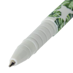 Ручка шариковая BRAUBERG SOFT TOUCH GRIP &laquo;TROPIC&raquo;, СИНЯЯ, мягкое покрытие, узел 0,7 мм, 143719