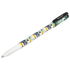 Ручка шариковая BRAUBERG SOFT TOUCH GRIP &laquo;TOUCAN&raquo;, СИНЯЯ, мягкое покрытие, узел 0,7 мм, 143720
