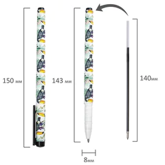 Ручка шариковая BRAUBERG SOFT TOUCH GRIP &laquo;TOUCAN&raquo;, СИНЯЯ, мягкое покрытие, узел 0,7 мм, 143720