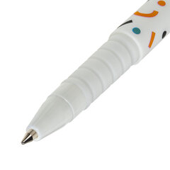 Ручка шариковая BRAUBERG SOFT TOUCH GRIP &laquo;CONFETTI&raquo;, СИНЯЯ, мягкое покрытие, узел 0,7 мм, 143723