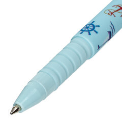 Ручка шариковая BRAUBERG SOFT TOUCH GRIP &laquo;NAVY&raquo;, СИНЯЯ, мягкое покрытие, узел 0,7 мм, 143725