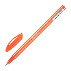 Ручка шариковая масляная BRAUBERG STRIPES, СИНЯЯ, корпус ассорти, узел 0,7 мм, линия письма 0,35 мм, 143736