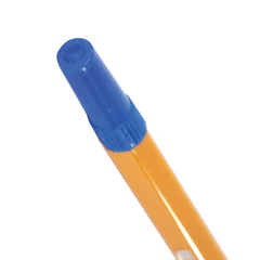 Ручка шариковая STAFF &laquo;Basic BP-03 Orange&raquo;, СИНЯЯ, корпус оранжевый, узел 1 мм, линия письма 0,5 мм, 143741