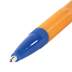 Ручка шариковая STAFF &laquo;Basic BP-03 Orange&raquo;, СИНЯЯ, корпус оранжевый, узел 1 мм, линия письма 0,5 мм, 143741