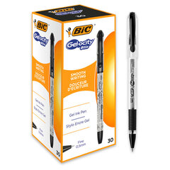 Ручка гелевая с грипом BIC &laquo;Gelocity Stic&raquo;, ЧЕРНАЯ, узел 0,5 мм, линия письма 0,29 мм, CEL1010266